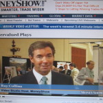 Ray Collins hosting segments on the MoneyShow from Caesars Palace in Las Vegas.