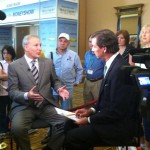 Ray Collins interviewing at Caesar's Palace for MoneyShow.