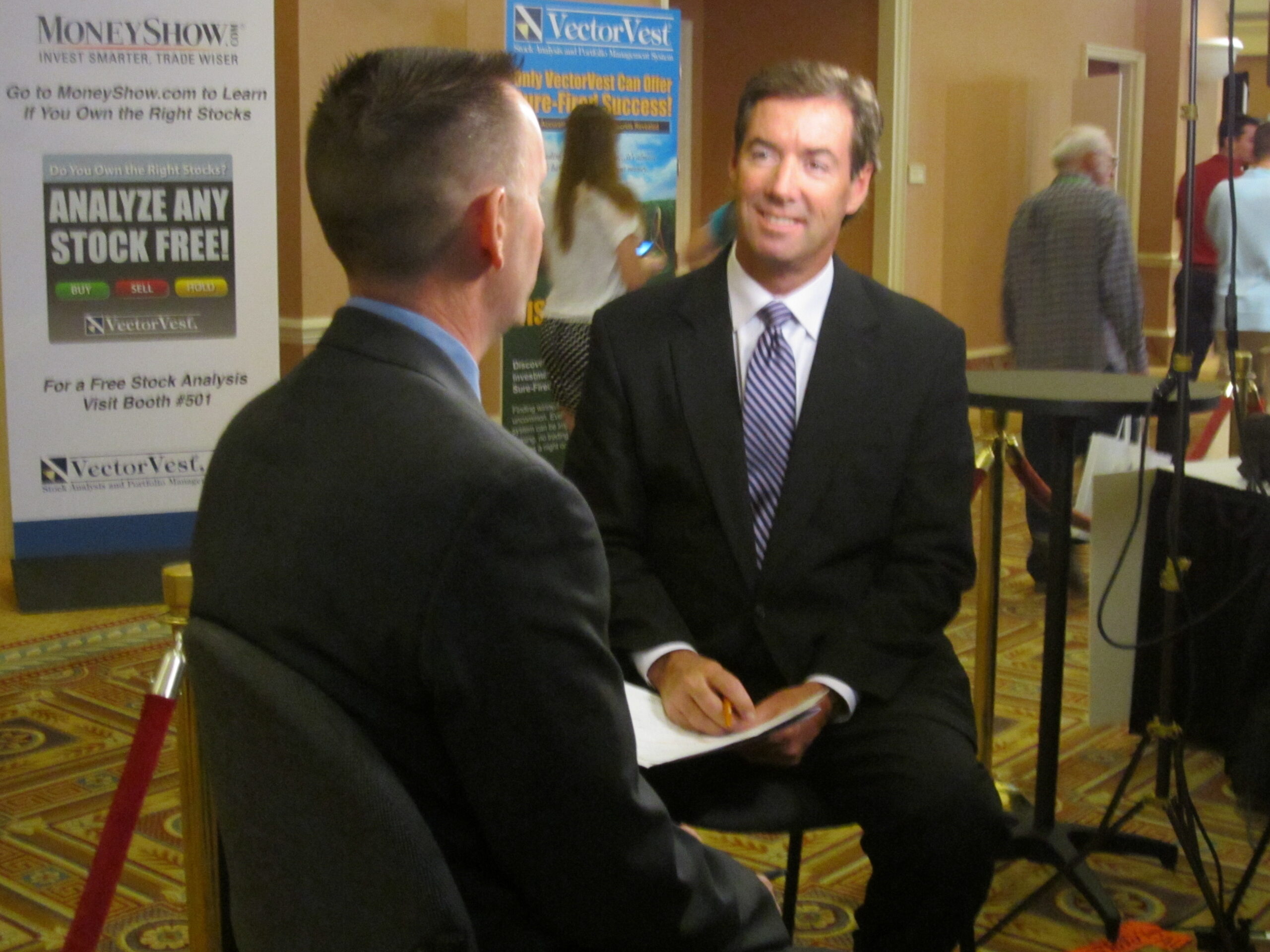 Ray Collins with the Money Show in Las Vegas.