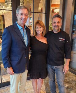 Erin and me with Celebrity Chef Fabio Viviani at his newest restaurant in Bradenton "Taverna Toscano."