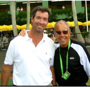 Nick Bollettieri and me at the Miami Open in 2007