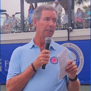 Announcing the women's pro tennis tournament near Naples, FL